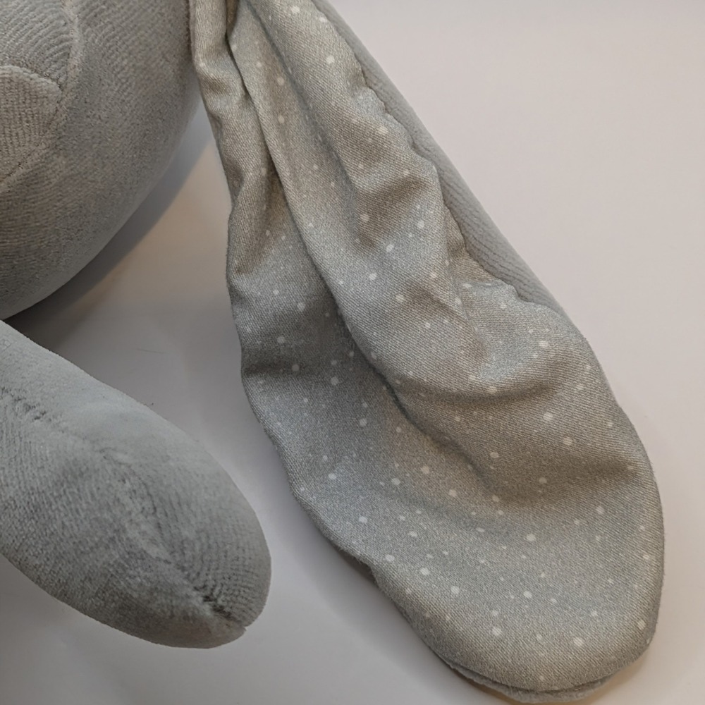 Effiki Bunny Rabbit Plush Just Hug Me Gray 2017 Dots 11" Made In Poland - Picture 3 of 11